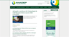 Desktop Screenshot of anadep.org.br